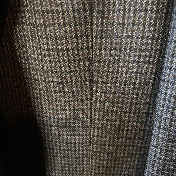 Lauren Ralph Lauren Men’s 44L 100% Lambs Wool Blazer Sport Coat Gray Blue Plaid - Picture 3 of 5